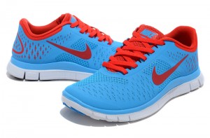 Nike Free 4.0 V2 Mens Shoes Red Blue